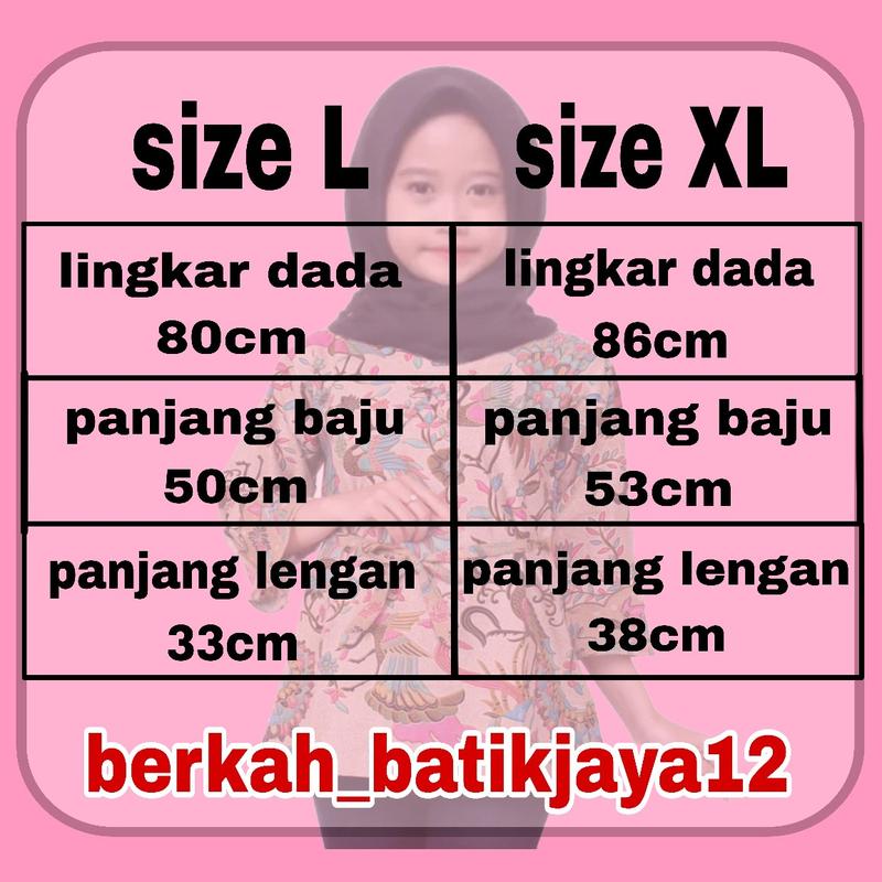 Product Introduction of atasan blouse batik anak cewek umur 5 sampai 12 tahun | seragam muslim blouse anak cewek TPQ TPA 0