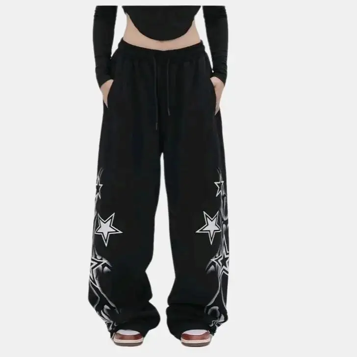 BAGGY STAR PANTS CELANA KULOT OVERSIZE Panjang celana skena Wanita Pria Lembut unisex