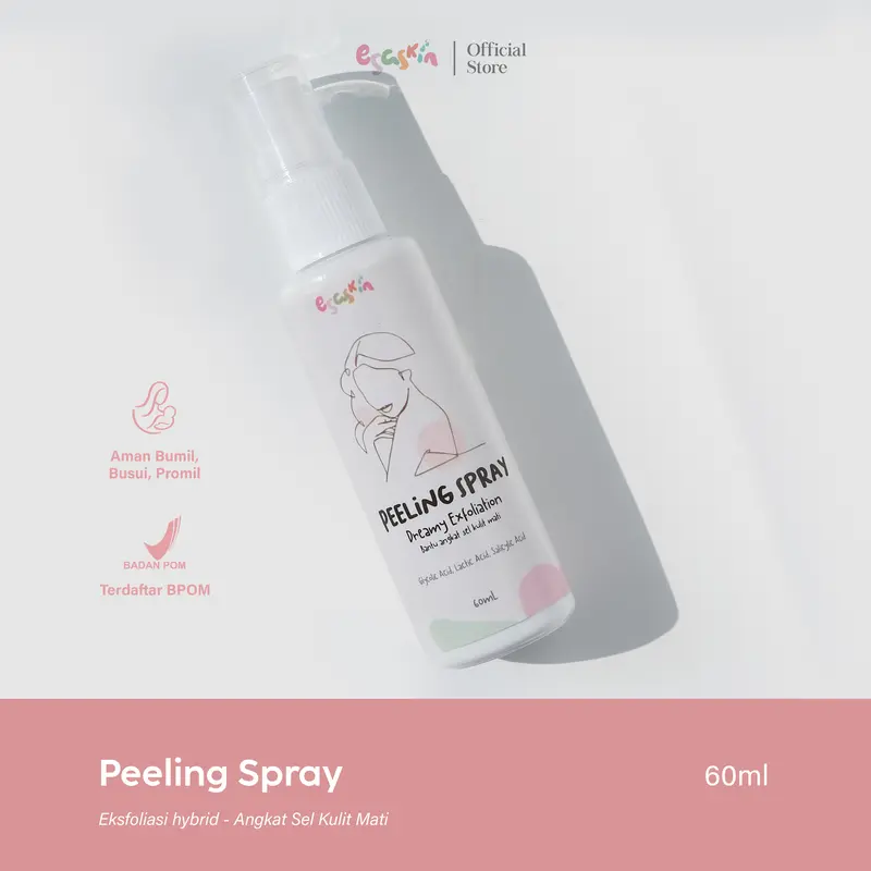 ESASKIN Peeling Spray - Angkat Daki Eksfoliasi Pemula Perontok Kotoran Exfoliating Exfoliasi Mencerahkan Melembutkan 0