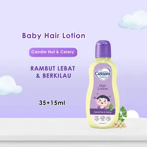Cussons Baby Hair Lotion Candle & Nut Celery 35+15ml Untuk Menutrisi Menghitamkan Rambut Bayi