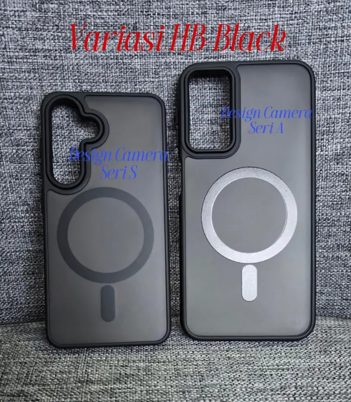 Casing Hybrid Dove Black Edition Magsafe Case A05 A05s A06 A15 A16 A24 A25 A26 A34 A35 A36 A54 A55 A55 S20FE S21FE S23FE S24FE S21 Ultra S22+ S23+ S24+ S22 S23 S24 S25 Ultra Plus 0