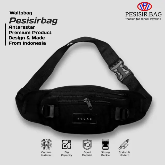 Tas Selempang Pria Waist Bag RUCAS Tas Pinggang Tas Waitsbag