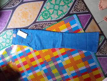 Product Review of High Waist Jeans Streach Wanita Cutbray || Korean Style Straight Loose Cutbray Wanita Premium || Cutbray Jeans Wanita Bahan Melar Panjang Tebal Celana Hitam Dark from T**2 2