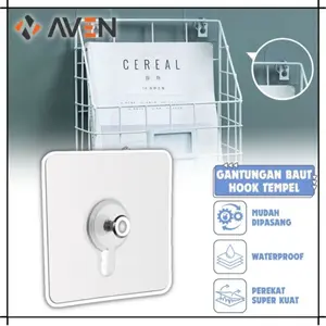 Gantungan Baut Paku Tempel Tanpa Bor / Tempelan Dinding Foto Bingkai Lukisan Pigura Kalender Jam Tahan Air