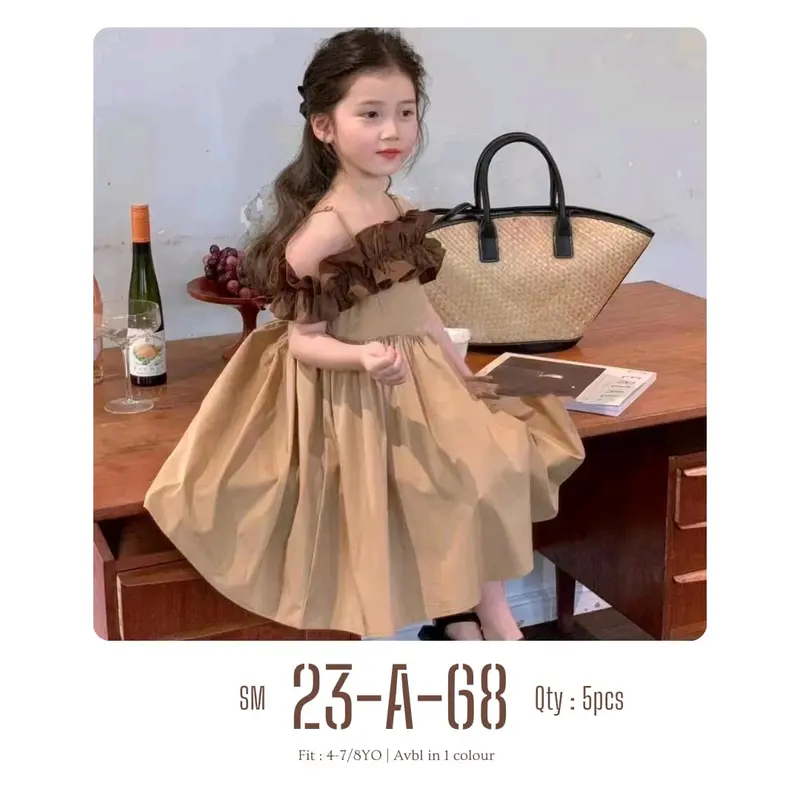 Semi Dress import Anak Perempuan umur 2-8 Tahun 0