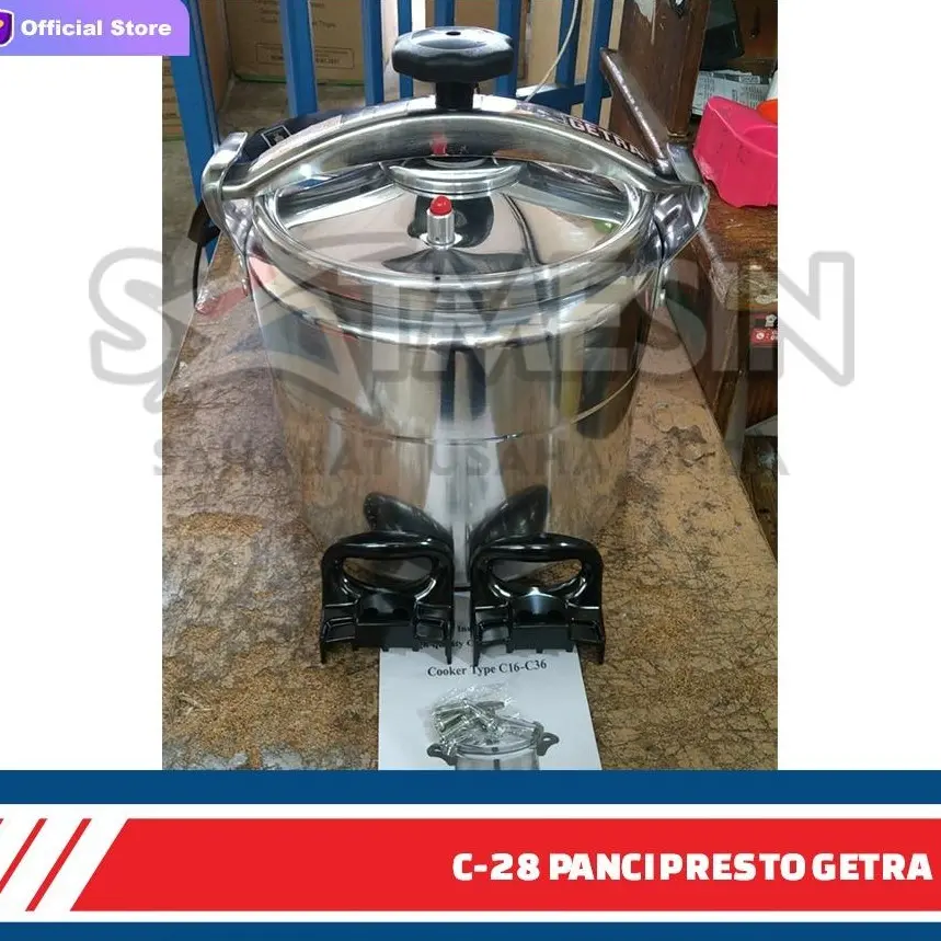 Panci Presto 15 Liter / Commercial Pressure Cooker Getra C-28
