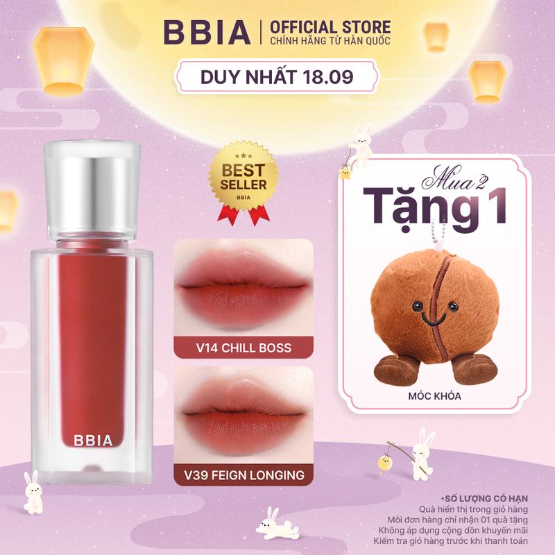 Son kem nhung thuần chay, nhẹ môi BBIA Last Velvet Tint V Edition 5g