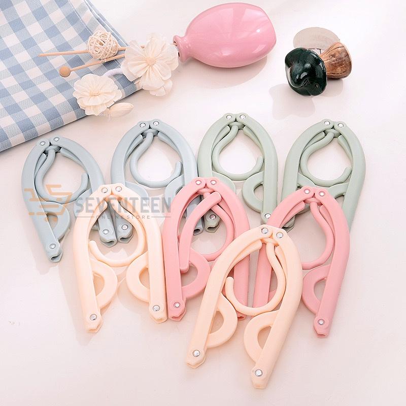 SEVENTEEN HANGER LIPAT MAGIC GANTUNGAN PAKAIAN BAJU LIPAT PORTABLE HANGER BAJU LIPAT TRAVEL GANTUNGAN JEMURAN BRA KAOS KAKI 3