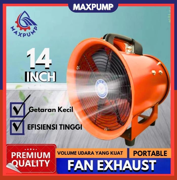 Gambar MAXPUMP Axial Drum Fan Standar 14 Inch Ventilator Exhaust Ducting Dapur Resto Gudang 220V Fan Drum Low Noise 14" Blower Tabung Blower Gedung dari Poseidonpump Kota Administrasi Jakarta Utara Tokopedia