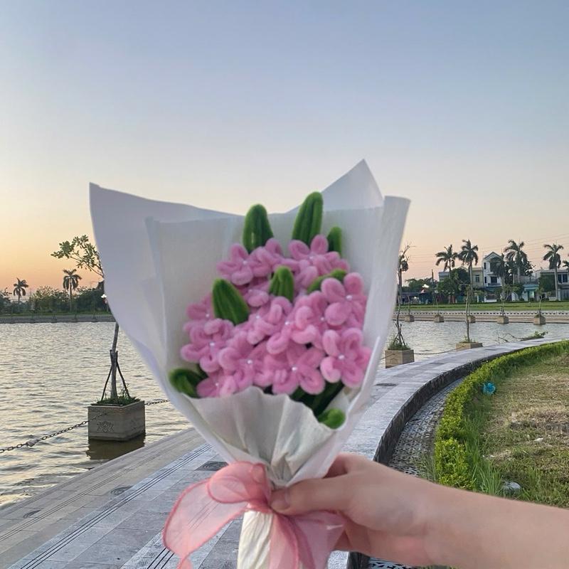Bó Hoa Hồng Tím- Cành bông lẻ Đẹp Mắt - Sản Phẩm Hoa Handmade Tinh Tế Cho Mọi…