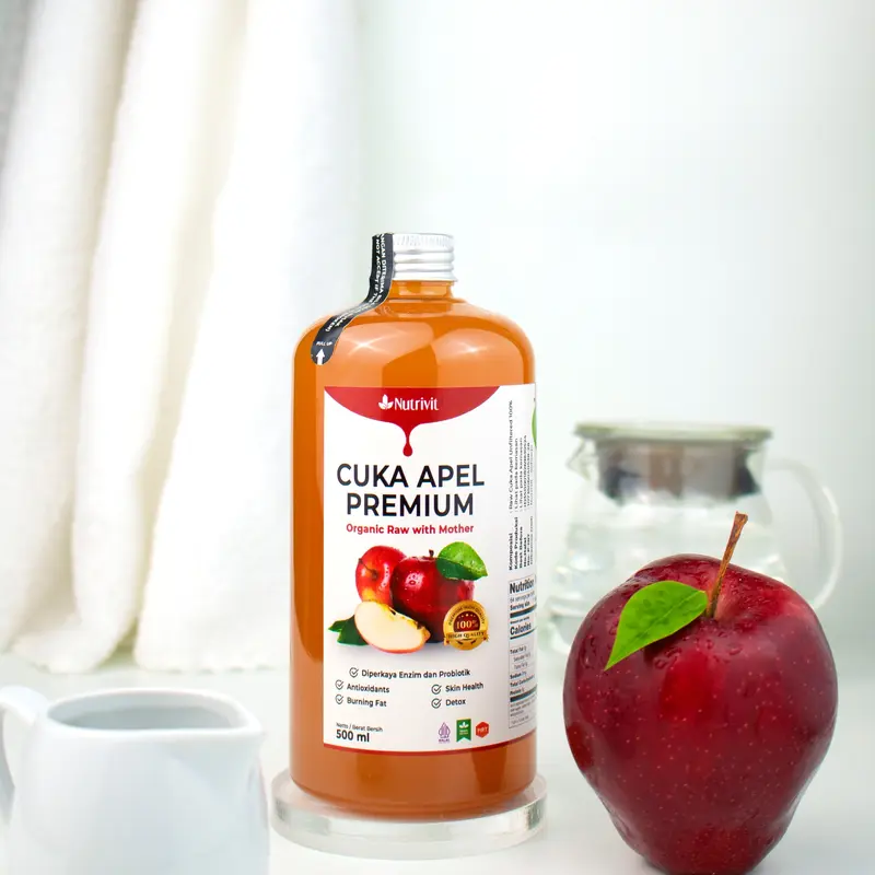Paket Cuka Apel Original With Mother & Chia Seed Asli Organik 2