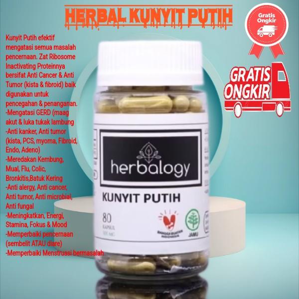 Herbalogi Kapsul Herbal kunyit putih 80 Kapsul @ 500 mg 0