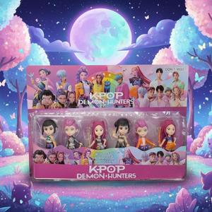 Set de Colección de Figuras de Acción "K-POP Demon Hunters": Paquete de 6 Muñecos Articulados ranger toys stress ball