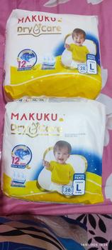 Product Review of [2 BALL] Makuku Dry Care SAP Diapers Tape/Pants NB-S38/M30/L28/XL24/XXL22| Popok Bayi Tipis Cepat Kering Pampers Anti Gumpal Tipe Perekat dan Celana Anti Ruam from V**a b**y 1