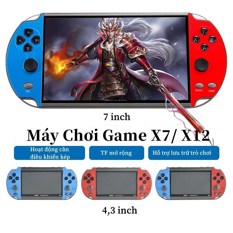 PSP X7s Plus Bộ điều khiển trò chơi video di động GBA SFC Máy chơi trò chơi cầm tay 32G Bộ nhớ 12CM HD Retro Joystick