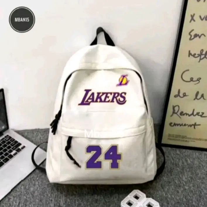 TAS RANSEL SEKOLAH LAKERS PRIA DAN WANITA~Tas punggung pria dan wanita~Ransel kuliah 5