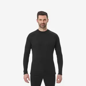 Decathlon Wedze Atasan Baselayer Ski Pria Bl 100 - Hitam - 8510029