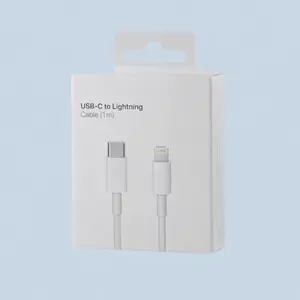 Kabel Charger Handphone Data USB-C to Lightning Cable Original 1M/2M  For Adapter