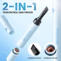 Gambar [Official] FOCALLURE 2PCS Eye Full-Cover Slim Browcara Eyebrows Mascara & Eyebrow Pomade Cream 2-In-1 - Set 1 dari FOCALLURE STORE_NEW Kab. Tangerang 2 Tokopedia