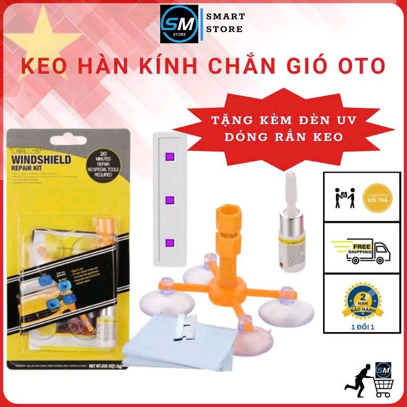 Bộ dụng cụ KEO Sửa chữa, Hàn vết nứt kính chắn gió Ô Tô