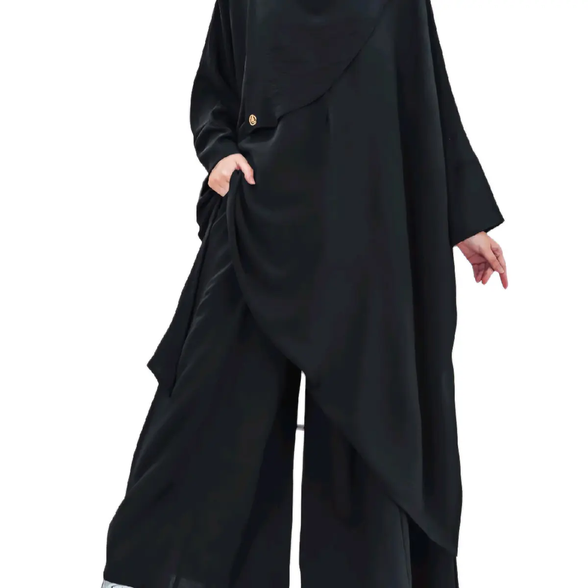 Sandy Batwing CoOrds Pants Plain Cey Crepe Pantsuit LOOSE FIT Variety Islamic set
