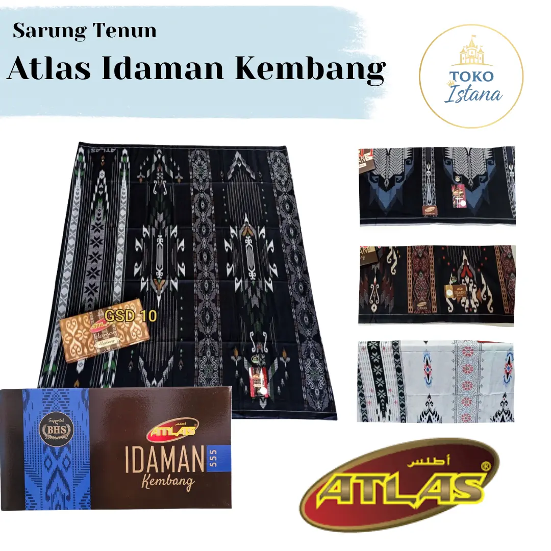 Sarung Atlas BHS Idaman Kembang
