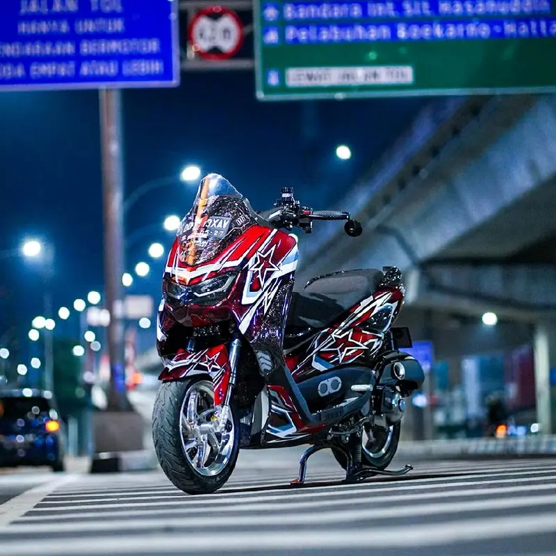 Decal Nmax New 2020 2021 2022 2023 Fullbody desain bintang keren Sticker fullbody Nmax  MH001 2