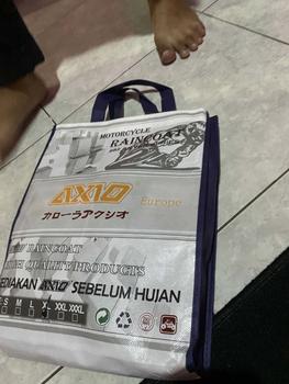 Product Review of Jas Hujan Axio Navy Original Bahan Lebih Tebal Waterproof High Protection Biru from ** ** ** 0