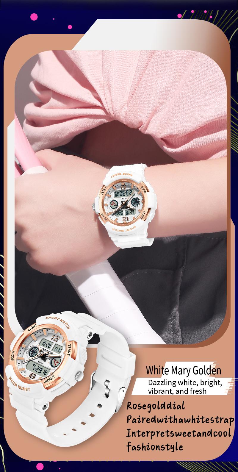 Product Introduction of SS24 Sanda 6188 Men's Fitness Outdoor Sports Watch Student Fashion Sports Waterproof Watch, Electronic Watch 14