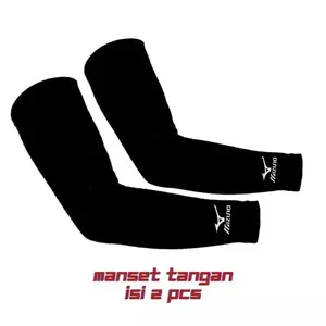 COD PAKET 3PASANG  MANSET LENGAN PANJANG HITAM / SARUNG LENGAN HITAM MIZANA Muslim Pria Tangan Rayon Handsock