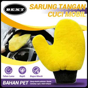 Sarung Tangan Cuci Mobil Motor 2 Sisi Microfiber Wash Mitt Tebal Lembut Anti Gores