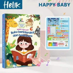 Buku Pintar Elektronik Anak Bahasa Indonesia Inggris Buku Belajar Membaca Ensiklopedi Berisi 14 Tema Cocok untuk anak usia 3-10 tahun