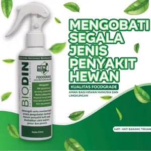 BIODIN SPRAY 250ML ANTISEPTIK UNTUK MENGOBATI PENYAKIT PMK SAPI