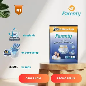 Parenty Popok Celana Dewasa Renceng (4 bungkus / 8 Pcs) Anti Bocor