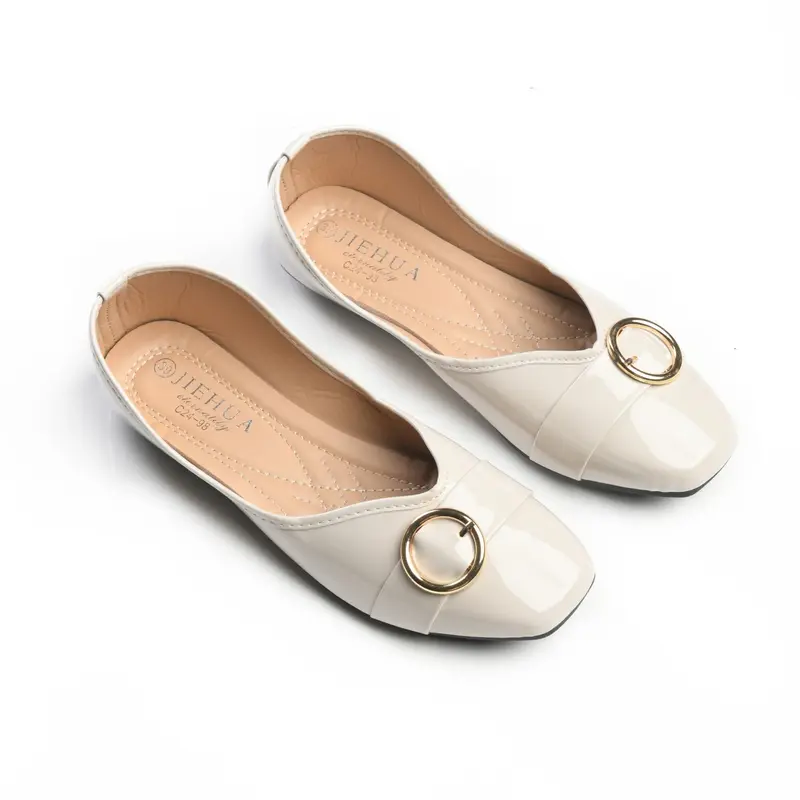 JIEHUA (BELI 2 GRATIS CARD HOLDER) - Della Flatshoes Wanita Anti Slip Model Terbaru Kerja Kuliah Harian C24-98 2