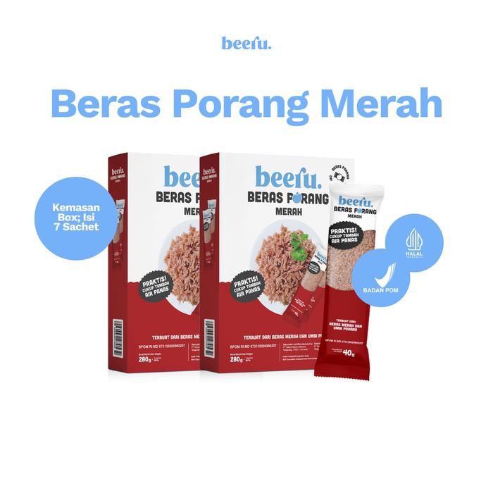 Gambar Beeru Beras Porang Merah Isi 2 Box - Shirataki Konjac Rice dari Beeru Official Store Kota Tangerang Selatan Tokopedia