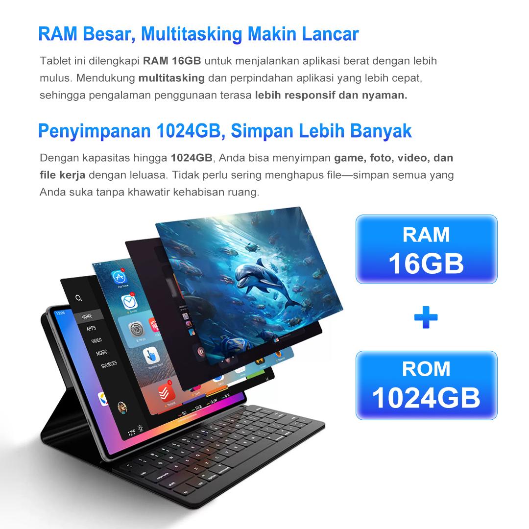 （2）2026 MatePad H13 Pro 10.3" Tablet [16GB+1TB] | Pengalaman Pro Layaknya PC | 120Hz OLED Real Color FullView Display | Ultra-tip
