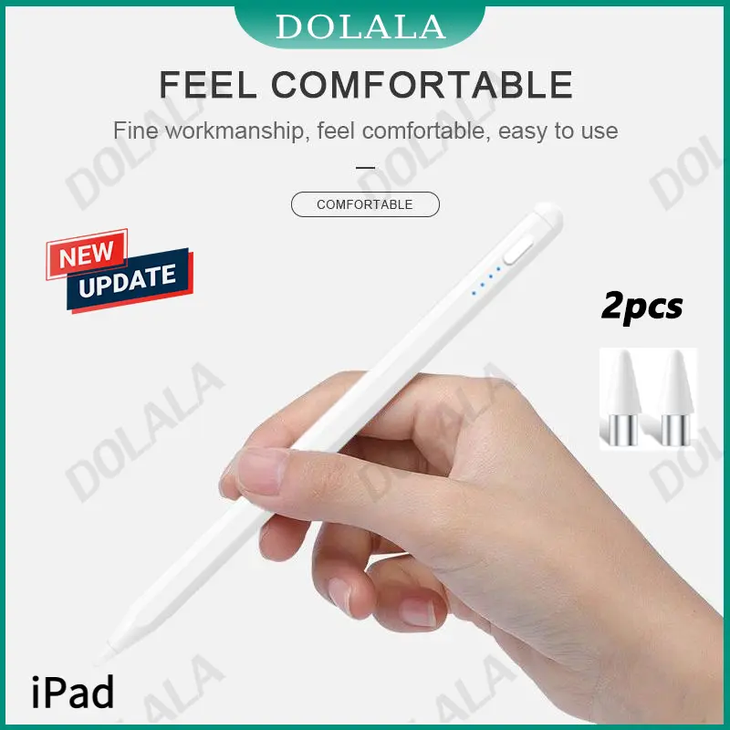Stylus Pencil for iPad Touch Screen Anti-Mistouch Active Pencil With Palm Rejection Tilt Sensitive Magnetic Function Active Pencil Pen for iPad mini 6 Air 4 Air 5 2018 - 2024 Pro 11 Pro 12.9 - Only ipad