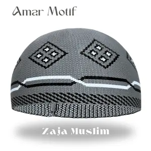 Zaja - Peci Rajut Motif Elastis Nyaman Di Kepala Dan Cocok Untuk Di Jadikan Oleh-oleh Haji Dan Umroh