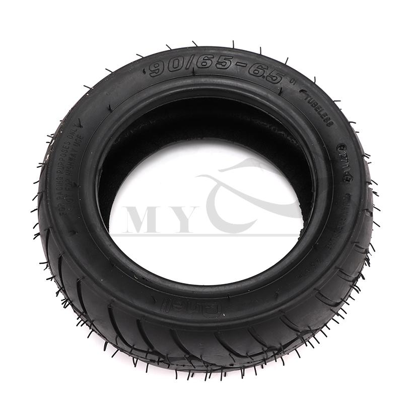 Lốp không săm, Chất lượng cao, Kích thước 90 / 65-6.5, Lốp chân không 11 inch, Thích hợp cho xe tay ga Điện, Phụ kiện xe máy mini 47cc và 49cc 4