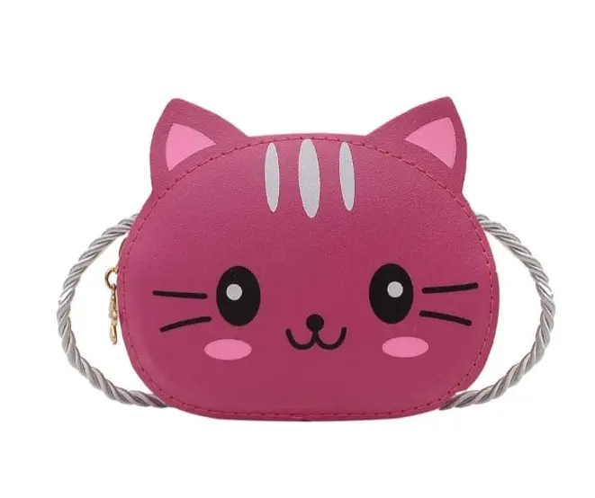 Tas Selempang Anak Lucu Motif Binatang kucing 7