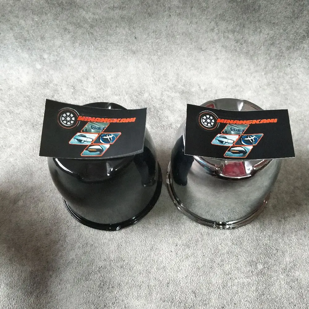 dop roda tutup dop velg mobil Jip  diameter dalam 10.6cm diameter keseluruhan 11.5cm Crom