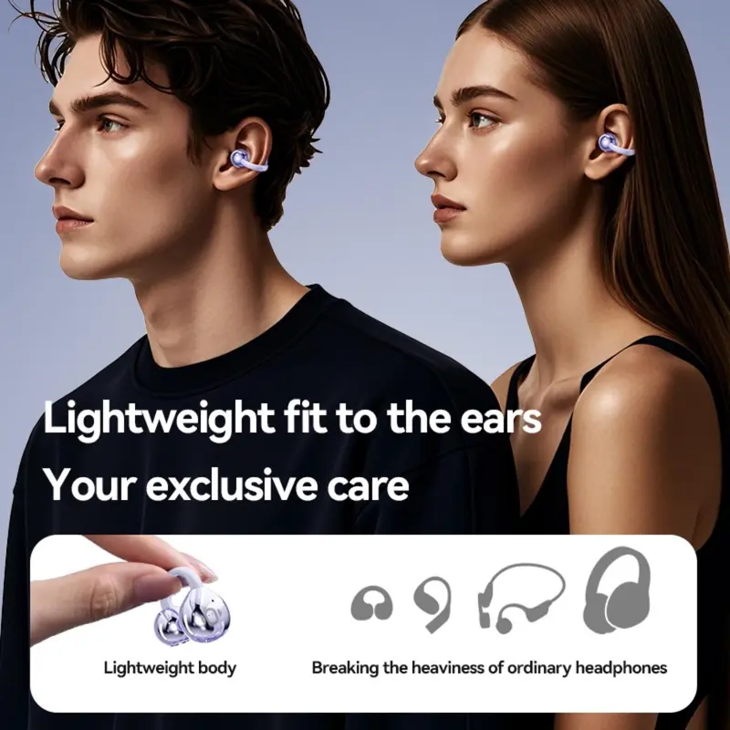 Outro EGGNOISE N08 Wireless Earphone Bluetooth Earclip Design Comfortable Wearing 4
