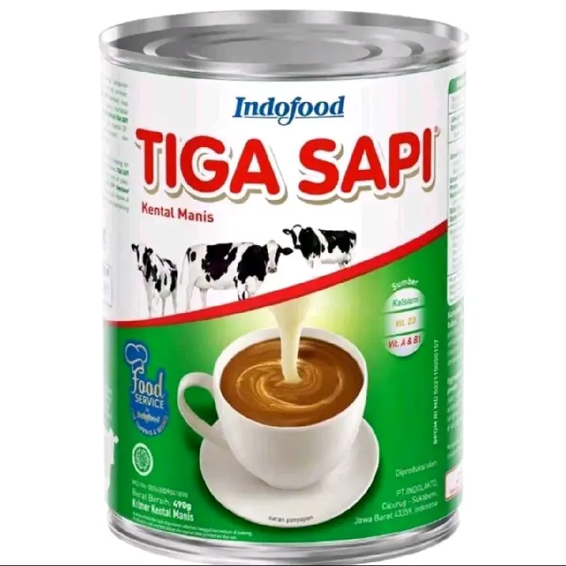 Susu Tiga Sapi kental manis 490g Milk Baking Minuman 0