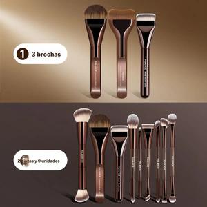 Set de 3 brochas de maquillaje MAANGE, brocha para base de lengua plana, brocha para base curva, brocha para base ultradelgada, herramientas esenciales de belleza, accesorios de maquillaje, regalos para amigos