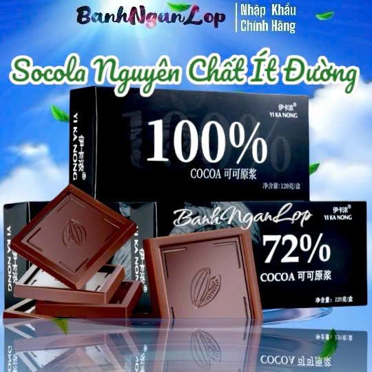 Hộp 24 Thanh Socola Đen Nguyên Chất 5 Cấp Độ Chocolate Tưới Nama