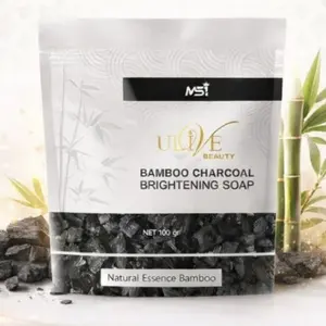 MSI Bamboo Charcoal 100gr BPOM Sabun Wajah untuk Kulit Berminyak Berjerawat All Skin Type dengan Niacinamide & Aloe Vera Extract - Kotoran