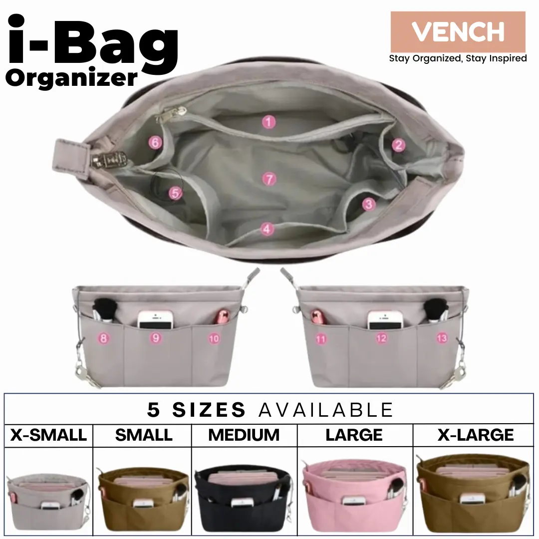i-Bag Korean Classic Dual in Bag Organizer / Bag in Bag / Daleman Tas Korea / Universal Organizer for Multibrand