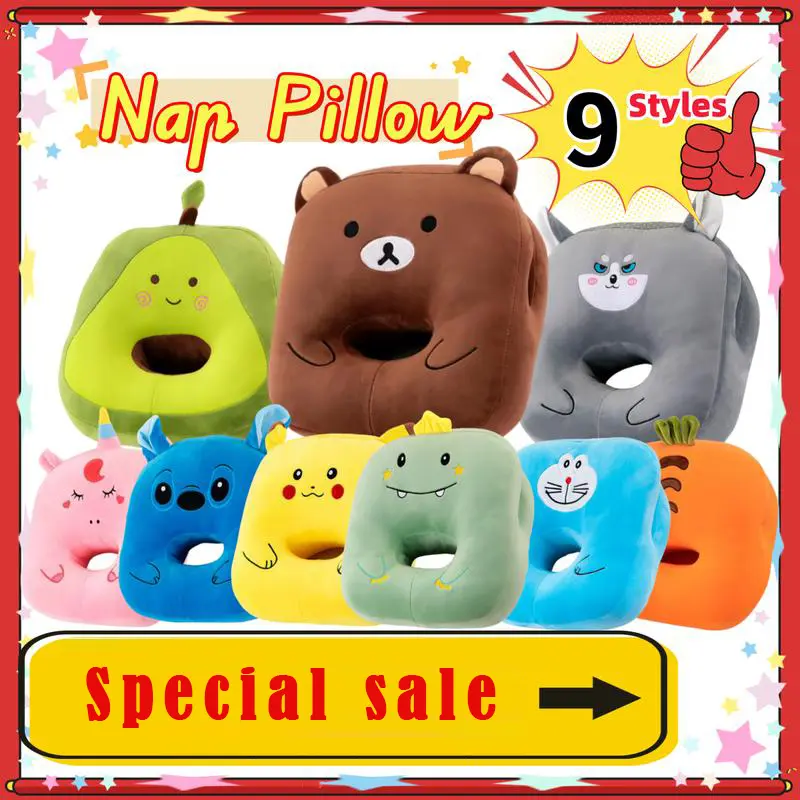 Nap Pillow Anxiety Relief Pillow Posture Corrector Plush Pillow Neck Travel Pillow Neck Unicorn Doll Cartoon Stuffed Nap Pillow Cushion Office Throw Pillowsoft pillow For Sofa pillow by 1 take 1 big huggable pillow
