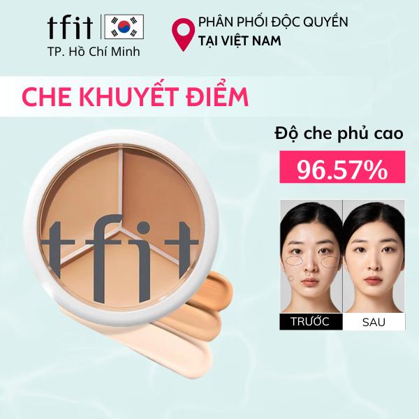 [TFIT] Kem Che Khuyết Điểm Hàn Quốc 3 Màu Đa Năng 15g Độ Che Phủ Cao Chống Nước Lâu Trôi, Thích Hợp Che Thâm Mụn, Quầng Thâm Mắt, Hình Xăm